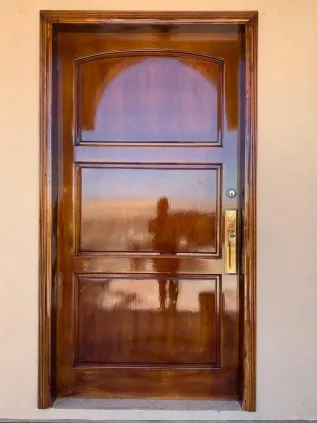 Custom wood front door