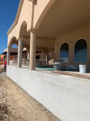 Villa exterior renovation